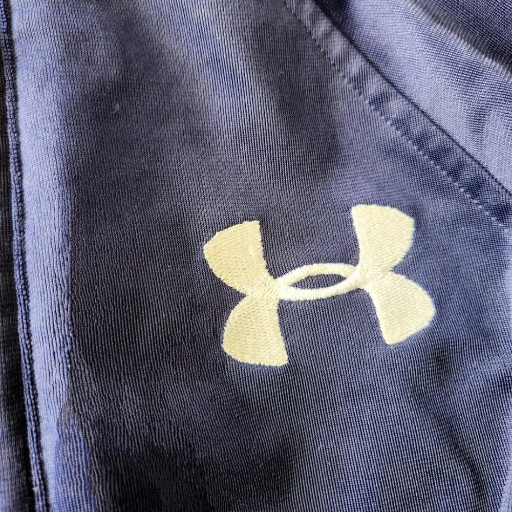 UNDER ARMOUR Size 5 Boy's Jacket Blue Zipper Zip Up Long Sleeve  Activewear